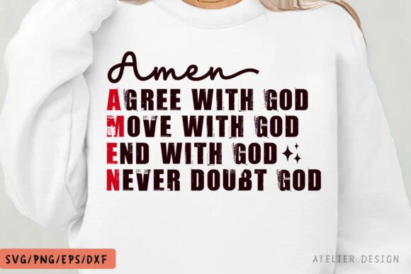 Amen Shirt Design: Christian Graphics for T-Shirt Designs
