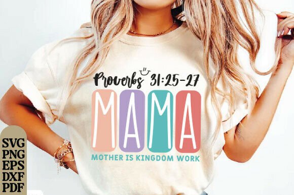 Christian Mom PNG: Retro Checkered Mama Graphics