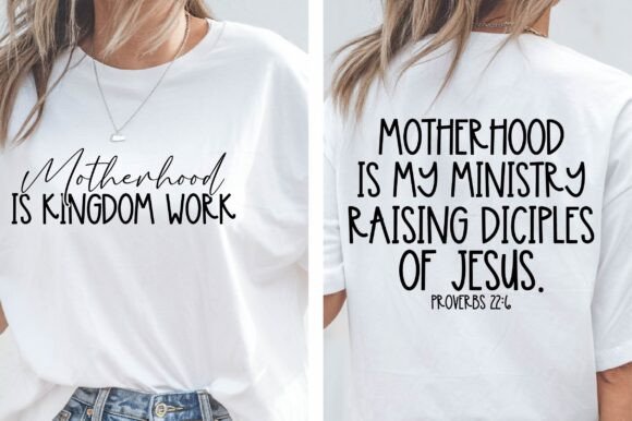 Christian Mom SVG: Motherhood is Kingdom Graphics