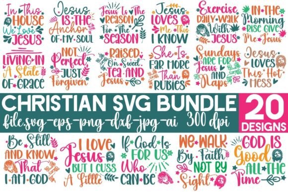 Christian SVG Bundle: Graphics for T-Shirt Designs
