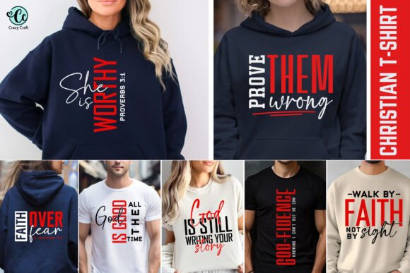 Christian SVG PNG Bundle: Graphics for T-Shirt Designs