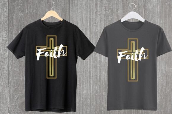 Faith Cross Christian Graphics & T-Shirt Designs