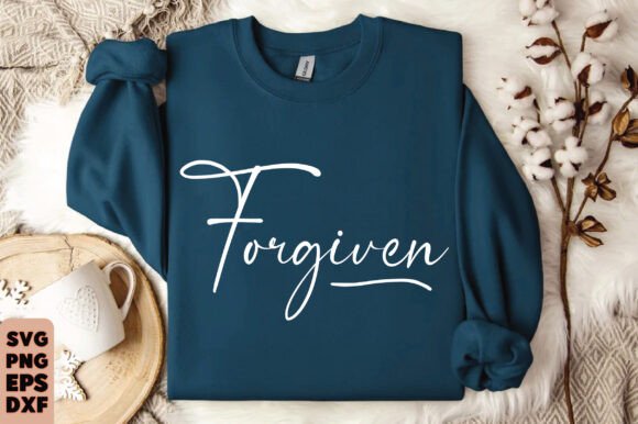 Forgiven SVG: Christian Bible Verse Graphics for T-Shirt Designs
