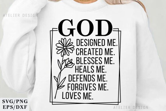 God Designed Me SVG: Christian Graphics for T-Shirt Designs
