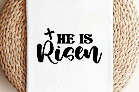 He is Risen, Retro Christian SVG: Graphics for Faith-Based T-Shirt Designs